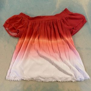 off the shoulder shirt